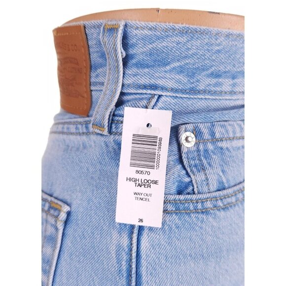 Levi's High Loose Taper Jeans Size 26 Way Out Tencel NWT $118 - Picture 9 of 16